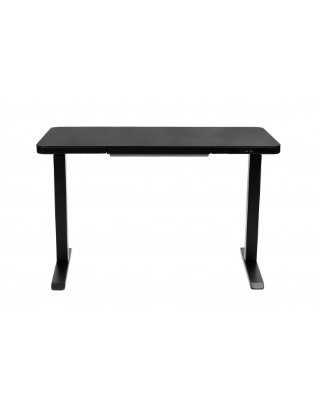 Prodesk Glass - офис бюро с регулиране на височината черно Prodesk Glass - офис бюро с регулиране на височината черно