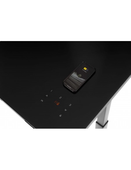 Prodesk Glass - ергономично бюро с безжично зарядно за смартфон черно Prodesk Glass - ергономично бюро с безжично зарядно за смартфон черно