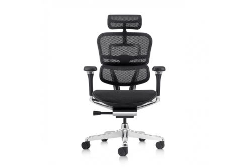 Офис стол Ergohuman Elite Pro Gen 2 черен - 5D подлакътници с алуминиеви детайли