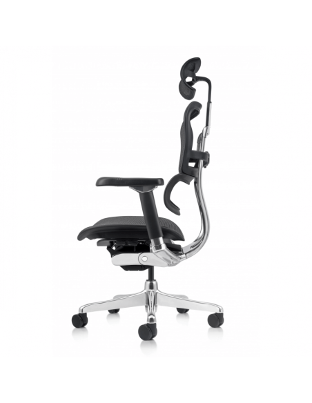 Ergohuman Elite Pro Gen 2 черен - полирана алуминиева основа и dual pivot механизъм