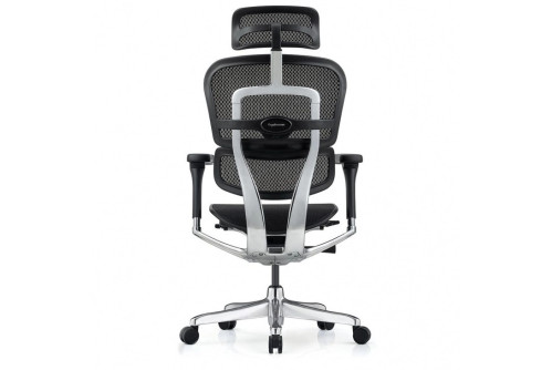 Стол за бюро Ergohuman Elite Gen 2 черен мeш - изглед отзад