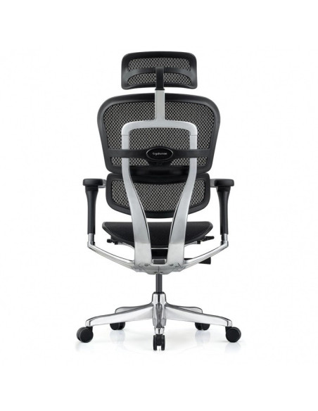 Стол за бюро Ergohuman Elite Gen 2 черен мeш - изглед отзад