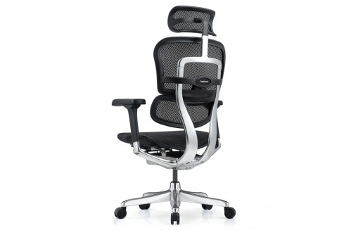 Ergohuman Elite Gen 2 черен - полирана алуминиева основа и dual pivot механизъм