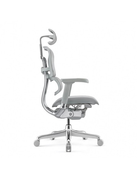 Стол за бюро Ergohuman Elite Gen 2 сив - регулируема лумбална опора и облегалка