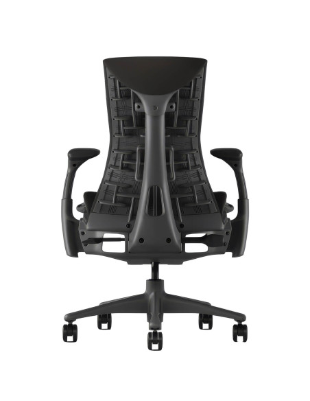 Ергономичен стол Herman Miller Embody в черно – изглед отпред