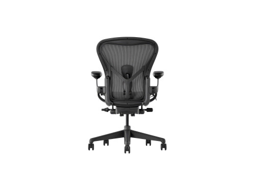 Herman Miller Aeron Remastered Graphite с регулируема PostureFit SL опора за гръб