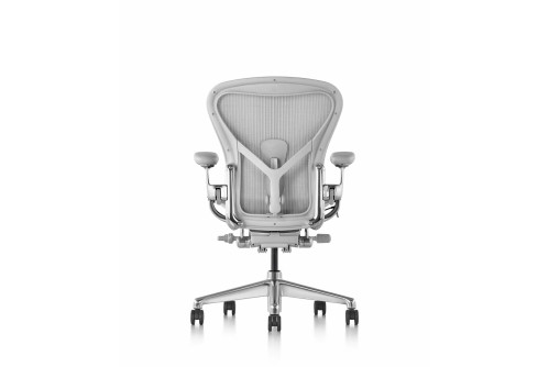 Herman Miller Aeron Mineral – гръб с мрежа 8Z Pellicle и регулируема опора PostureFit SL