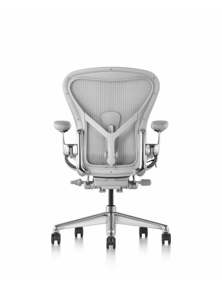 Herman Miller Aeron Mineral – гръб с мрежа 8Z Pellicle и регулируема опора PostureFit SL