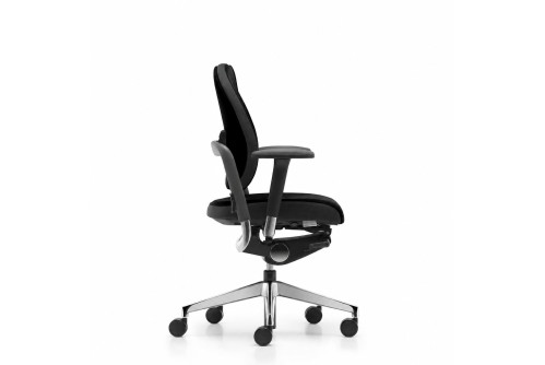 Офис стол Rohde & Grahl Xenium Duo-Back отстрани – механизъм Dynamic Plus и регулируеми подлакътници R38