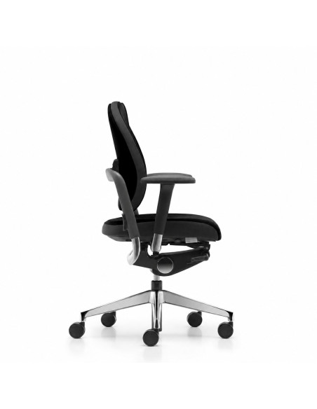 Офис стол Rohde & Grahl Xenium Duo-Back отстрани – механизъм Dynamic Plus и регулируеми подлакътници R38