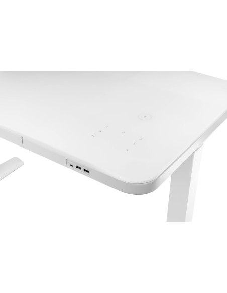 Ергономично бюро Prodesk Elegance с USB-A и USB-C портове в ръба на плота