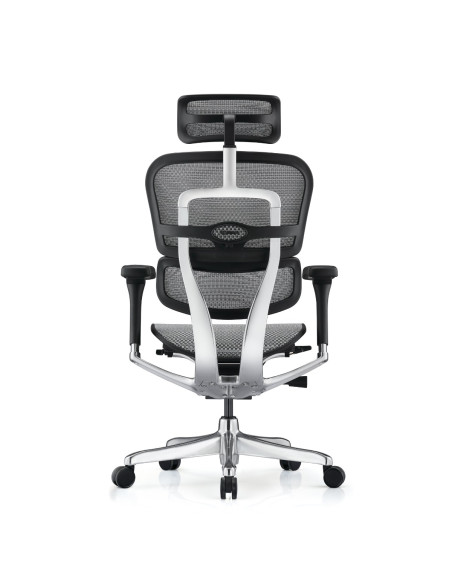 Стол за бюро Ergohuman Gen2 Elite, сив меш – изглед отзад под ъгъл